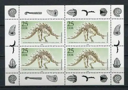 (20720) DDR Nr.3325 Kleinbogen     **  postfrisch