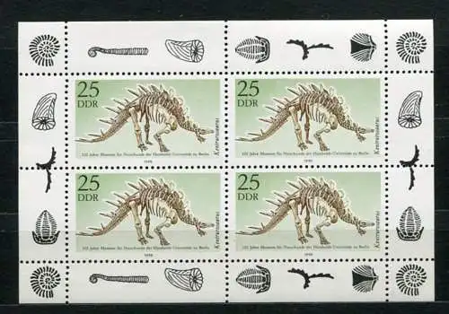 (20718) DDR Nr.3325 Kleinbogen     **  postfrisch