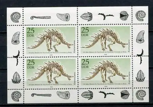 (20717) DDR Nr.3325 Kleinbogen     **  postfrisch