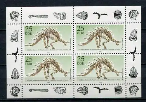 (20716) DDR Nr.3325 Kleinbogen     **  postfrisch