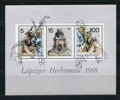 (20674) DDR Nr.3193/5  Block 95     **  postfrisch