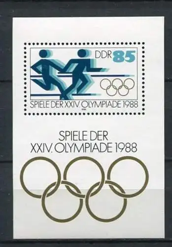 (20664) DDR Nr.3189  Block 94     **  postfrisch