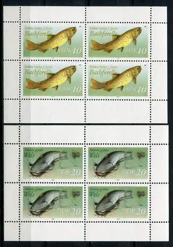 (20629) DDR Nr.3096/7 I Zwei Kleinbögen       **  postfrisch