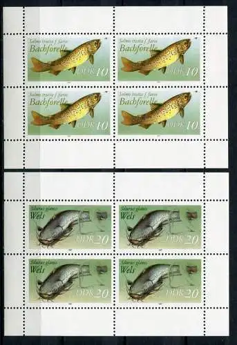 (20628) DDR Nr.3096/7 I Zwei Kleinbögen       **  postfrisch