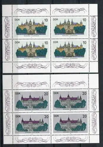 (20613) DDR Nr.3032/3  Zwei Kleinbogen        **  postfrisch