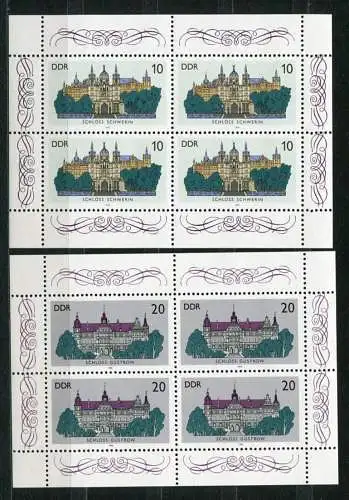 (20612) DDR Nr.3032/3  Zwei Kleinbogen        **  postfrisch