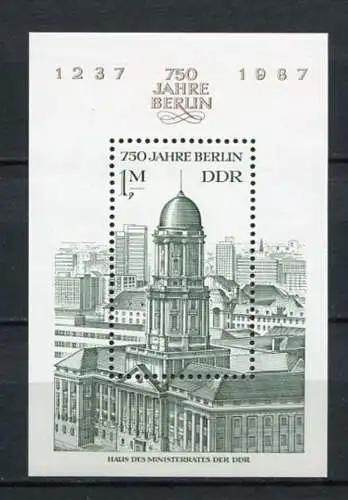 (20609) DDR Nr.3027  Block 84         **  postfrisch