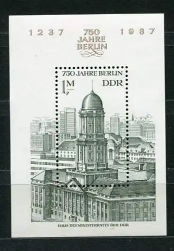 DDR Block 84         **  mint      (20607) ( Jahr: 1986 )