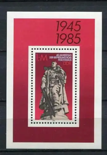 (20594) DDR Nr.2945  Block 82          **  postfrisch