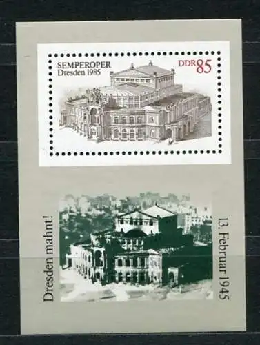 (20586) DDR Nr.2928  Block 80          **  postfrisch