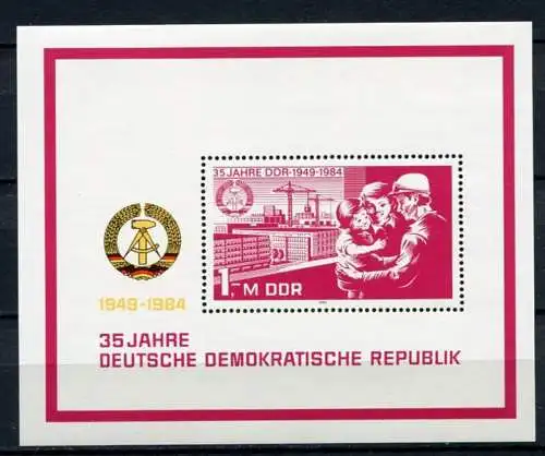 DDR Block 78        **  mint      (20571) ( Jahr: 1984 )