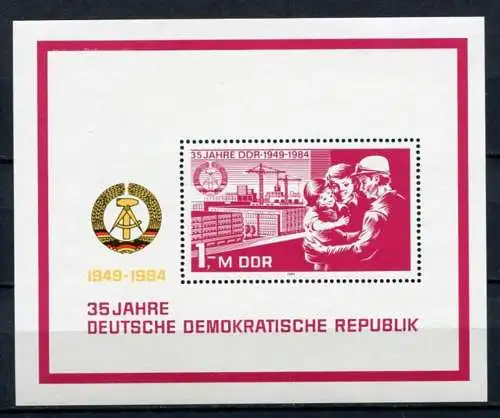 DDR Block 78        **  mint      (20570) ( Jahr: 1984 )