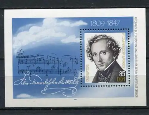 (20563) DDR Nr.2852  Block 76           **  postfrisch