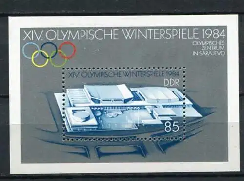 (20556) DDR Nr.2843  Block 74           **  postfrisch