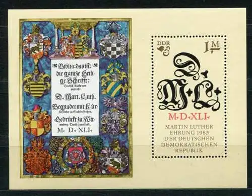 (20553) DDR Nr.2833  Block 73           **  postfrisch