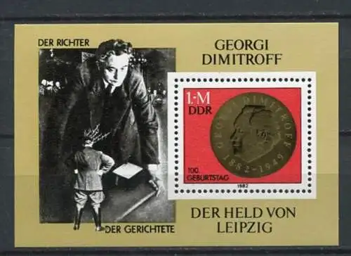DDR Block 68     **  mint       (20522) ( Jahr: 1982 )