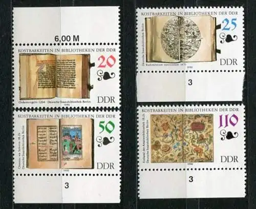 DDR Nr.3340/3        **  mint      (20394) ( Jahr: 1990 ) Rand