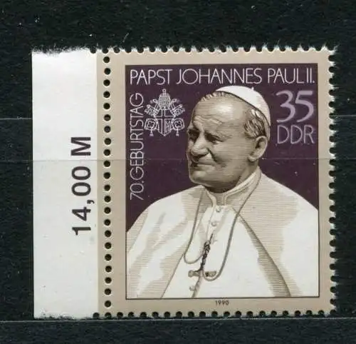 (20388) DDR Nr.3337        **  postfrisch  Rand