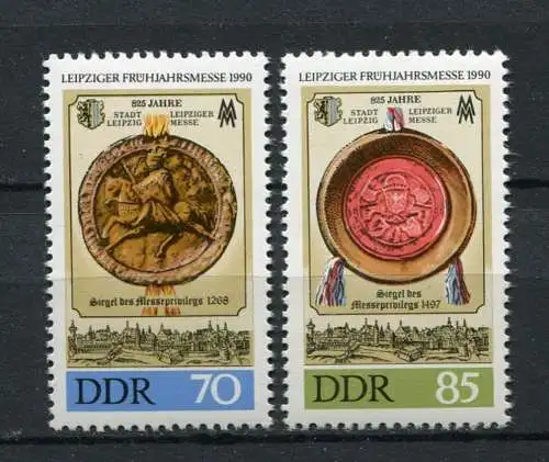 DDR Nr.3316/7      ** mint   (20364)  (Jahr:1990)