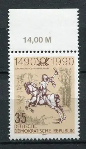 DDR Nr.3299      ** mint   (20355)  (Jahr:1990) Rand