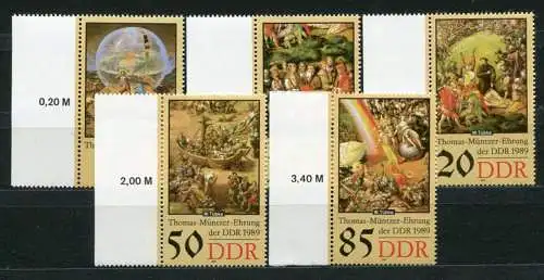 DDR Nr.3269/73     **  mint      (20321) ( Jahr: 1989 ) Rand