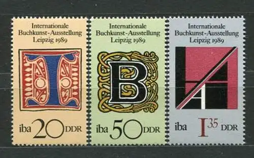 DDR Nr.3245/7      ** mint   (20288)  (Jahr:1989)