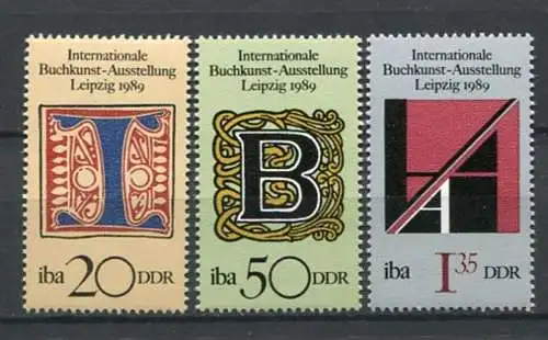 DDR Nr.3245/7      ** mint   (20286)  (Jahr:1989)