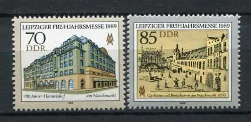 DDR Nr.3235/6     ** mint   (20269)  (Jahr:1989)