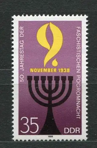 DDR Nr.3208      ** mint   (20240)  (Jahr:1988)