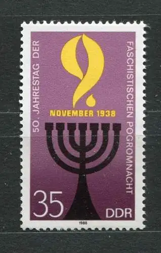 DDR Nr.3208      ** mint   (20238)  (Jahr:1988)