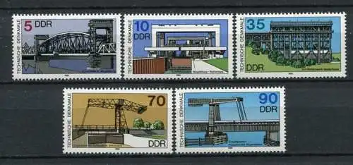 DDR  Nr.3203/7          **  mint             (20234) ( Jahr 1988 )