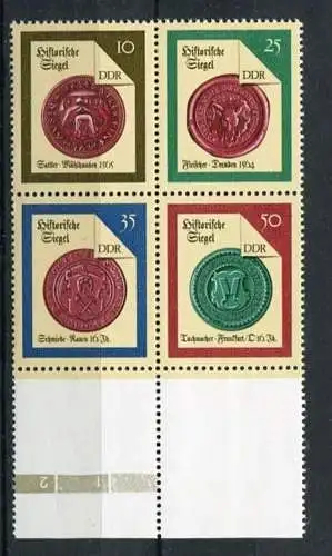 (20179) DDR Nr.3156/9 Viererblock   **  postfrisch  Rand