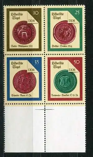 (20177) DDR Nr.3156/9 Viererblock   **  postfrisch  Rand