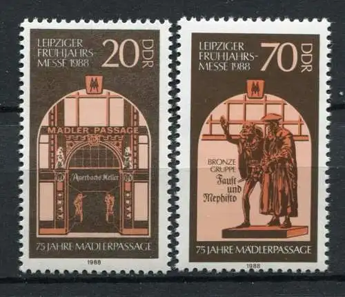DDR Nr.3153/4     ** mint   (20175)  (Jahr:1988)