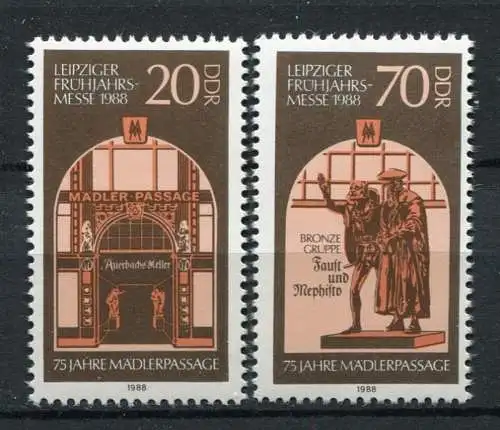 DDR Nr.3153/4     ** mint   (20172)  (Jahr:1988)
