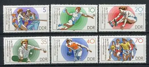 DDR Nr.3111/6     ** mint   (20156)  (Jahr:1987)