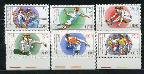 DDR Nr.3111/6     ** mint   (20154)  (Jahr:1987) Rand