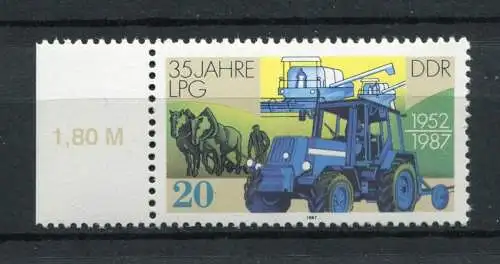 DDR Nr.3090       **  mint      (20137) ( Jahr: 1987 ) Rand