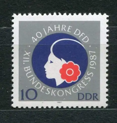 DDR Nr.3079        **  mint      (20127) ( Jahr: 1987 )