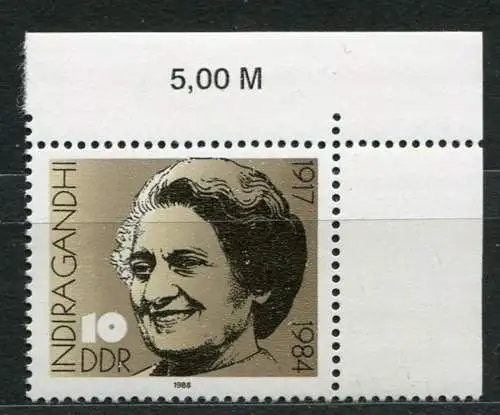 (20115) DDR Nr.3056        **  postfrisch  Eckrand