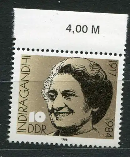 DDR Nr.3056        **  mint      (20117) ( Jahr: 1986 ) Rand