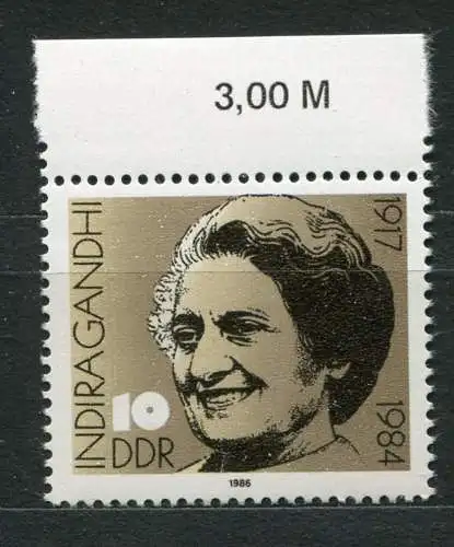 DDR Nr.3056        **  mint      (20116) ( Jahr: 1986 ) Rand