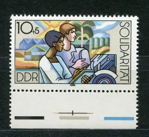DDR Nr.3054        **  mint      (20112) ( Jahr: 1986 ) Rand