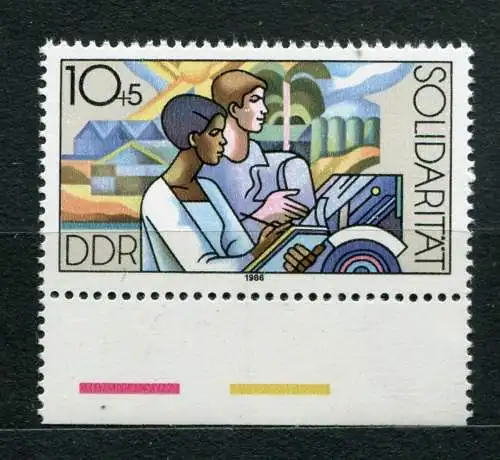 (20111) DDR Nr.3054        **  postfrisch  Rand