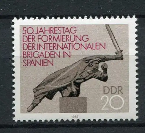 DDR Nr.3050        **  mint      (20104) ( Jahr: 1986 )