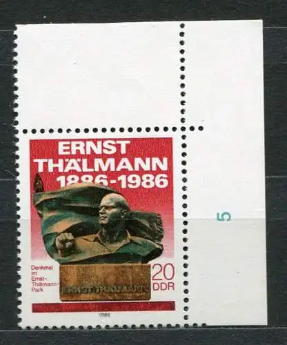 (20057) DDR Nr.3014         **  postfrisch  Eckrand