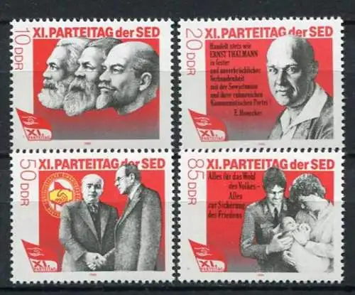 (20052) DDR Nr.3009/12         **  postfrisch