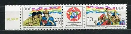 (20004) DDR Nr.2959/60 Streifen          **  postfrisch  Rand