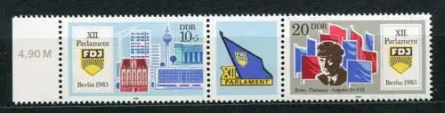 (19984) DDR Nr.2947/8 Streifen          **  postfrisch  Rand