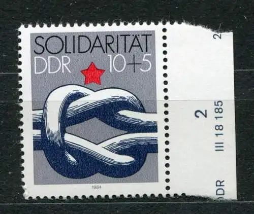 (19948) DDR Nr.2909          **  postfrisch  Rand